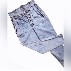 Express high rise denim jean pants